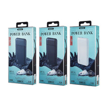 Заредете изображение във визуализатора на галерията – Remax Garie powerbank 10000 mAh 2x USB 2,1 A black (RPP-96 black) - TopMag
