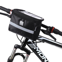 Заредете изображение във визуализатора на галерията – Wozinsky bike handlebar bag with phone case 2l black (WBB12BK) - TopMag

