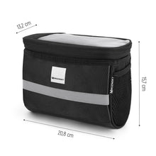 Заредете изображение във визуализатора на галерията – Wozinsky bike handlebar bag with phone case 2l black (WBB12BK) - TopMag
