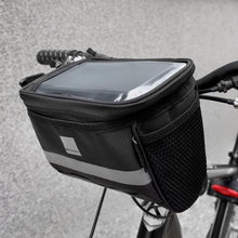 Заредете изображение във визуализатора на галерията – Wozinsky bike handlebar bag with phone case 2l black (WBB12BK) - TopMag
