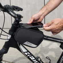 Заредете изображение във визуализатора на галерията – Wozinsky frame bike bag phone holder for 6.5 inch 1.5l black (WBB14BK) - TopMag
