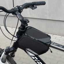 Заредете изображение във визуализатора на галерията – Wozinsky frame bike bag phone holder for 6.5 inch 1.5l black (WBB14BK) - TopMag
