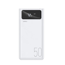 Заредете изображение във визуализатора на галерията – Remax Mengine powerbank 50000 mAh 4x USB 2.1 A white (RPP-162 white) - TopMag

