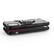 Заредете изображение във визуализатора на галерията – Ring Armor Case Kickstand Tough Rugged Cover for iPhone 12 mini black - TopMag
