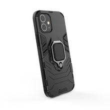 Заредете изображение във визуализатора на галерията – Ring Armor Case Kickstand Tough Rugged Cover for iPhone 12 mini black - TopMag
