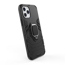 Заредете изображение във визуализатора на галерията – Ring Armor Case Kickstand Tough Rugged Cover for iPhone 12 Pro / iPhone 12 black - TopMag
