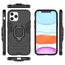 Заредете изображение във визуализатора на галерията – Ring Armor Case Kickstand Tough Rugged Cover for iPhone 12 Pro / iPhone 12 black - TopMag
