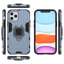 Заредете изображение във визуализатора на галерията – Ring Armor Case Kickstand Tough Rugged Cover for iPhone 12 Pro / iPhone 12 blue - TopMag
