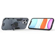 Заредете изображение във визуализатора на галерията – Ring Armor Case Kickstand Tough Rugged Cover for iPhone 12 Pro / iPhone 12 blue - TopMag
