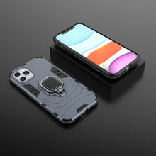 Заредете изображение във визуализатора на галерията – Ring Armor Case Kickstand Tough Rugged Cover for iPhone 12 Pro / iPhone 12 blue - TopMag
