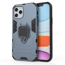Заредете изображение във визуализатора на галерията – Ring Armor Case Kickstand Tough Rugged Cover for iPhone 12 Pro / iPhone 12 blue - TopMag
