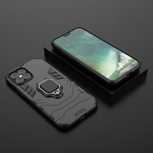Заредете изображение във визуализатора на галерията – Ring Armor Case Kickstand Tough Rugged Cover for iPhone 12 Pro Max black - TopMag
