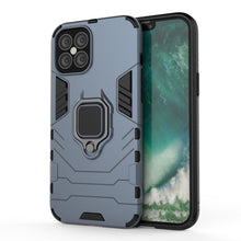 Заредете изображение във визуализатора на галерията – Ring Armor Case Kickstand Tough Rugged Cover for iPhone 12 Pro Max blue - TopMag
