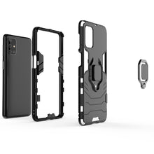Заредете изображение във визуализатора на галерията – Ring Armor Case Kickstand Tough Rugged Cover for Samsung Galaxy M31s black - TopMag
