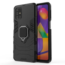 Заредете изображение във визуализатора на галерията – Ring Armor Case Kickstand Tough Rugged Cover for Samsung Galaxy M31s black - TopMag
