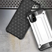 Заредете изображение във визуализатора на галерията – Hybrid Armor Case Tough Rugged Cover for Samsung Galaxy M51 silver - TopMag
