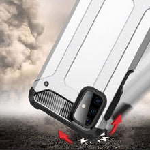 Заредете изображение във визуализатора на галерията – Hybrid Armor Case Tough Rugged Cover for Samsung Galaxy M51 silver - TopMag
