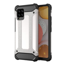 Заредете изображение във визуализатора на галерията – Hybrid Armor Case Tough Rugged Cover for Samsung Galaxy A42 5G silver - TopMag
