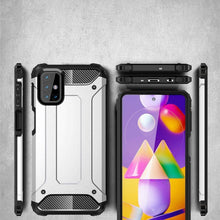 Заредете изображение във визуализатора на галерията – Hybrid Armor Case Tough Rugged Cover for Samsung Galaxy M31s black - TopMag
