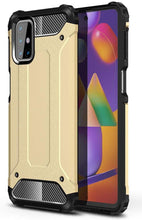 Заредете изображение във визуализатора на галерията – Hybrid Armor Case Tough Rugged Cover for Samsung Galaxy M31s golden - TopMag
