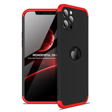 Заредете изображение във визуализатора на галерията – GKK 360 Protection Case Front and Back Case Full Body Cover iPhone 12 Pro Max black-red - TopMag
