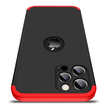 Заредете изображение във визуализатора на галерията – GKK 360 Protection Case Front and Back Case Full Body Cover iPhone 12 Pro Max black-red - TopMag
