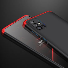 Заредете изображение във визуализатора на галерията – GKK 360 Protection Case Front and Back Case Full Body Cover Samsung Galaxy M51 black-red - TopMag
