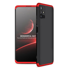 Заредете изображение във визуализатора на галерията – GKK 360 Protection Case Front and Back Case Full Body Cover Samsung Galaxy M51 black-red - TopMag
