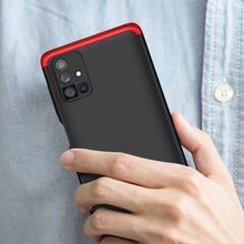 Заредете изображение във визуализатора на галерията – GKK 360 Protection Case Front and Back Case Full Body Cover Samsung Galaxy M51 black-red - TopMag
