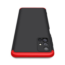 Заредете изображение във визуализатора на галерията – GKK 360 Protection Case Front and Back Case Full Body Cover Samsung Galaxy M51 black-red - TopMag
