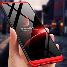 Заредете изображение във визуализатора на галерията – GKK 360 Protection Case Front and Back Case Full Body Cover Samsung Galaxy M51 black-red - TopMag
