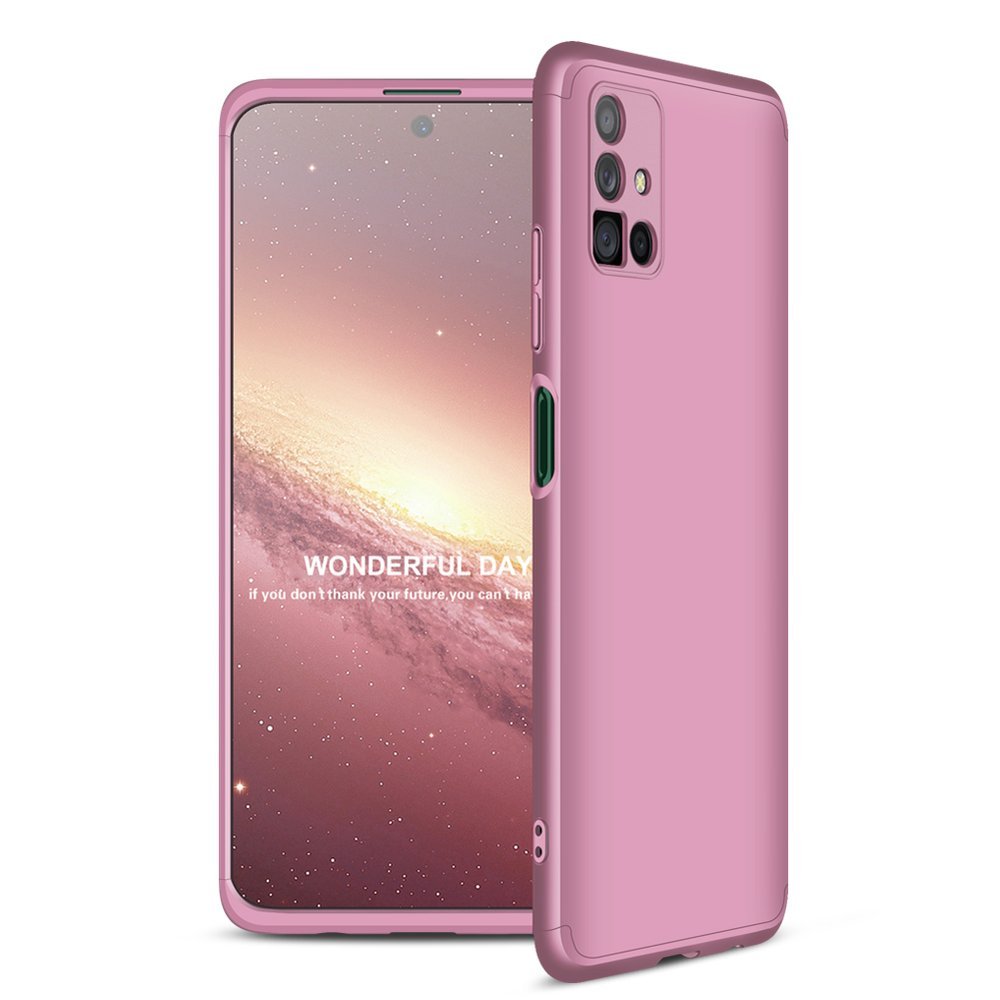 GKK 360 Protection Case Front and Back Case Full Body Cover Samsung Galaxy M51 pink - TopMag