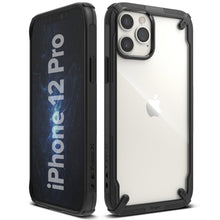Заредете изображение във визуализатора на галерията – Ringke Fusion X case armored cover with frame for iPhone 12 Pro / iPhone 12 black (FUAP0024) - TopMag
