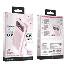 Заредете изображение във визуализатора на галерията – Acefast powerbank 10000mAh Sparkling Series fast charging 30W pink (M1)

