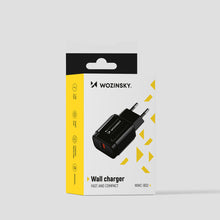 Заредете изображение във визуализатора на галерията – Wozinsky USB wall charger black (WWC-B02) - TopMag
