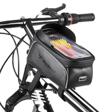 Заредете изображение във визуализатора на галерията – Wozinsky frame bike bag with phone case 2l black (WBB17BK) - TopMag
