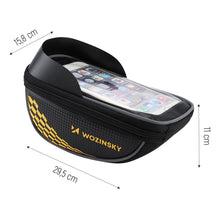 Заредете изображение във визуализатора на галерията – Wozinsky bike handlebar bag 1l phone pouch black (WBB18BK) - TopMag
