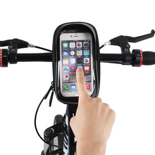 Заредете изображение във визуализатора на галерията – Wozinsky bike handlebar bag 1l phone pouch black (WBB18BK) - TopMag
