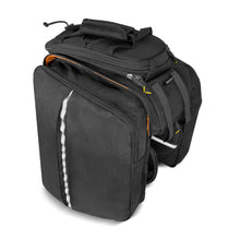 Заредете изображение във визуализатора на галерията – Wozinsky roomy bike carrier bag 35L (rain cover included) black (WBB19BK) - TopMag
