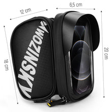 Заредете изображение във визуализатора на галерията – Wozinsky frame bike bag with phone case 1.5l black (WBB21BK) - TopMag
