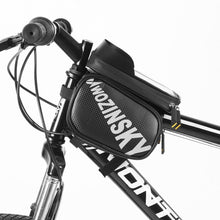 Заредете изображение във визуализатора на галерията – Wozinsky frame bike bag with phone case 1.5l black (WBB21BK) - TopMag
