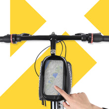 Заредете изображение във визуализатора на галерията – Wozinsky frame bike bag with phone case 1.5l black (WBB21BK) - TopMag
