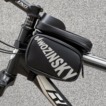 Заредете изображение във визуализатора на галерията – Wozinsky frame bike bag with phone case 1.5l black (WBB21BK) - TopMag
