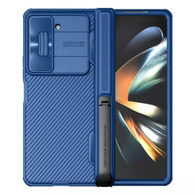 Заредете изображение във визуализатора на галерията – Nillkin CamShield Fold Case for Samsung Galaxy Z Fold 5 5G blue (bracket)
