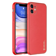 Заредете изображение във визуализатора на галерията – Dux Ducis Yolo elegant case made of soft TPU and PU leather for iPhone 12 mini red - TopMag
