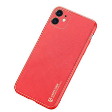 Заредете изображение във визуализатора на галерията – Dux Ducis Yolo elegant case made of soft TPU and PU leather for iPhone 12 mini red - TopMag
