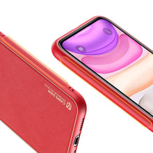 Заредете изображение във визуализатора на галерията – Dux Ducis Yolo elegant case made of soft TPU and PU leather for iPhone 12 mini red - TopMag
