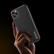 Заредете изображение във визуализатора на галерията – Dux Ducis Yolo elegant case made of soft TPU and PU leather for iPhone 12 Pro black - TopMag
