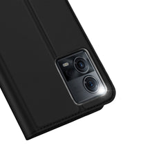 Заредете изображение във визуализатора на галерията – Dux Ducis Skin Pro case for Motorola Edge 30 Fusion flip cover card wallet stand black
