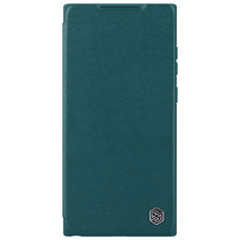 Заредете изображение във визуализатора на галерията – Nillkin Qin Leather Pro Case Case for Samsung Galaxy S23 Ultra Flip Cover Camera Cover Green
